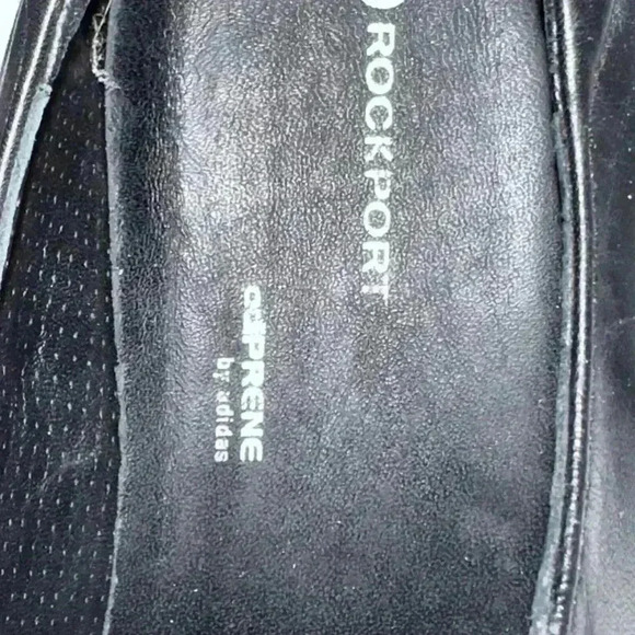 Rockport Adiprene By Adidas Mens Oxford Shoes Black Leather Wingtip Men’s 9.5 - Picture 5 of 15